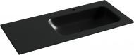 Раковина накладная SANCOS Grace прямоугольная , с отверстием под смеситель 1010x457x137 мм, чаша справа, цвет черный матовый, CN7015MB