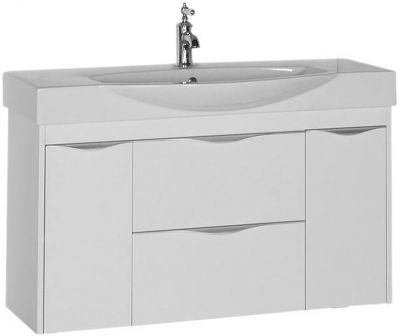 Тумба под раковину Aquanet Франка 105 183055 подвесная Белая