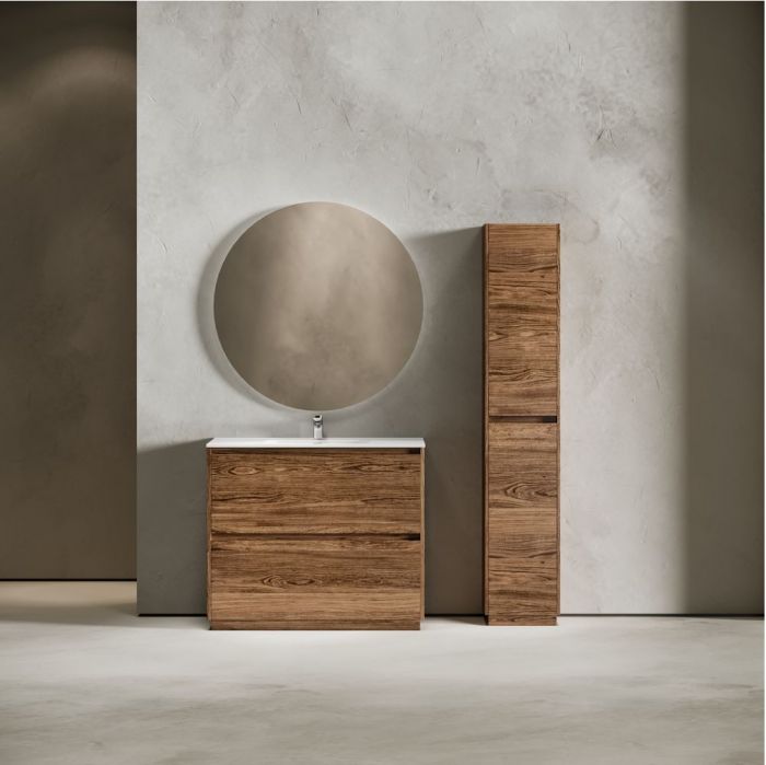 Тумба напольная под раковину SANCOS Libra Floor, дуб чарльстон 990х450х840 мм, LB100FECH