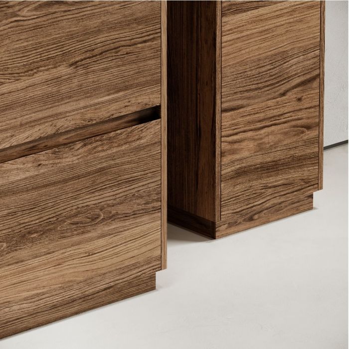 Тумба напольная под раковину SANCOS Libra Floor, дуб чарльстон 990х450х840 мм, LB100FECH