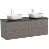 Тумба подвесная SANCOS Snob T, Doha Soft 790х445х500, под столешницу с отверстием под смеситель, цвет Black Sky, SNT80SM