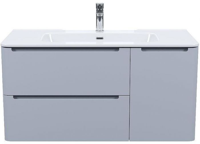 Тумба с раковиной Iddis Edifice 100 EDI10L0i95K подвесная Светло-серая