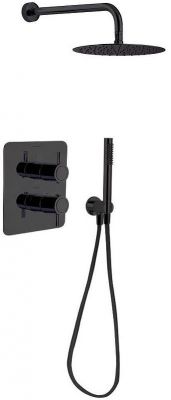 Душевая система Ramonsoler Odisea K3987021NM с термостатом Черная матовая