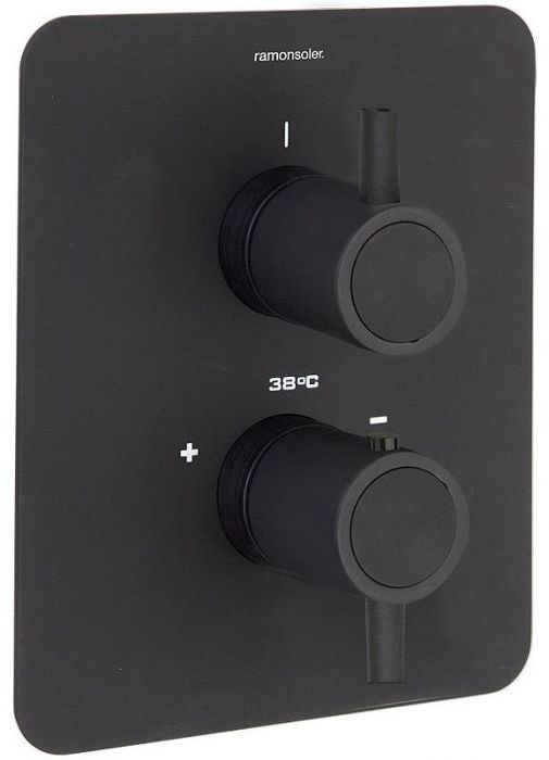 Душевая система Ramonsoler Odisea K3987021NM с термостатом Черная матовая