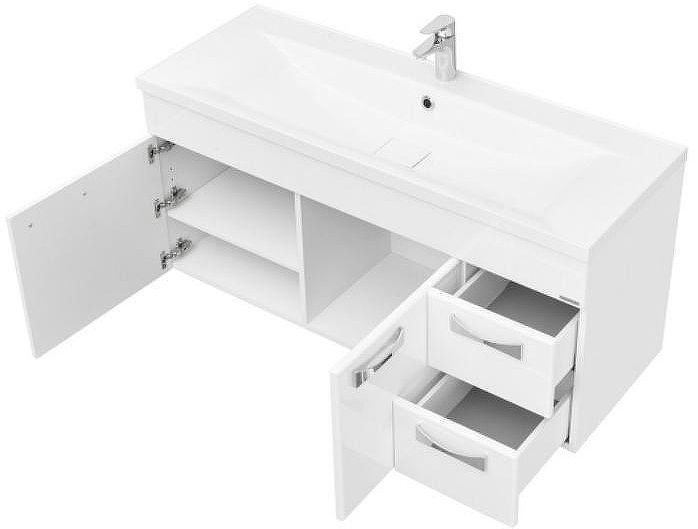 Тумба под раковину Aquaton Диор 120 1A110601DR010 подвесная Белая