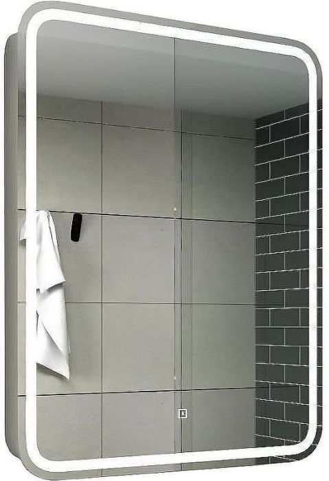 Зеркальный шкаф Relisan Angelica 600х800 Гл000024694 с подсветкой Белый