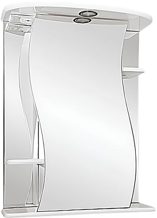 Зеркальный шкаф Misty Лиана 55 R Э-Лиа02055-01СвП с подсветкой Белый