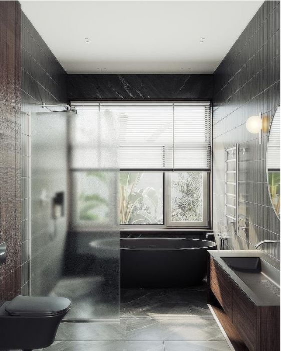 Душевая перегородка Maybah Glass MGD-690-5у 890x1950 в узком профиле Хром матовый стекло сатиновое