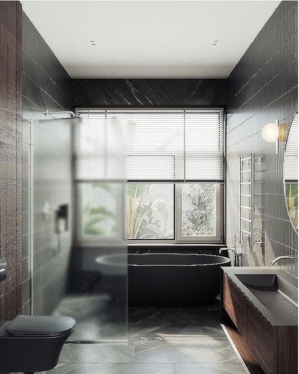 Душевая перегородка Maybah Glass MGD-690-5у 890x1950 в узком профиле Хром матовый стекло сатиновое