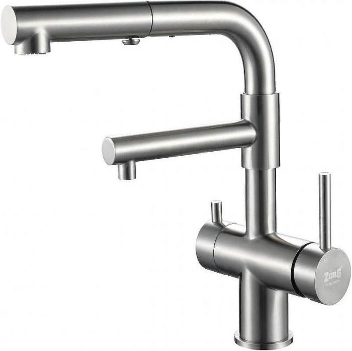 Смеситель для кухни ZorG Inox SZR-3216 Нержавеющая сталь