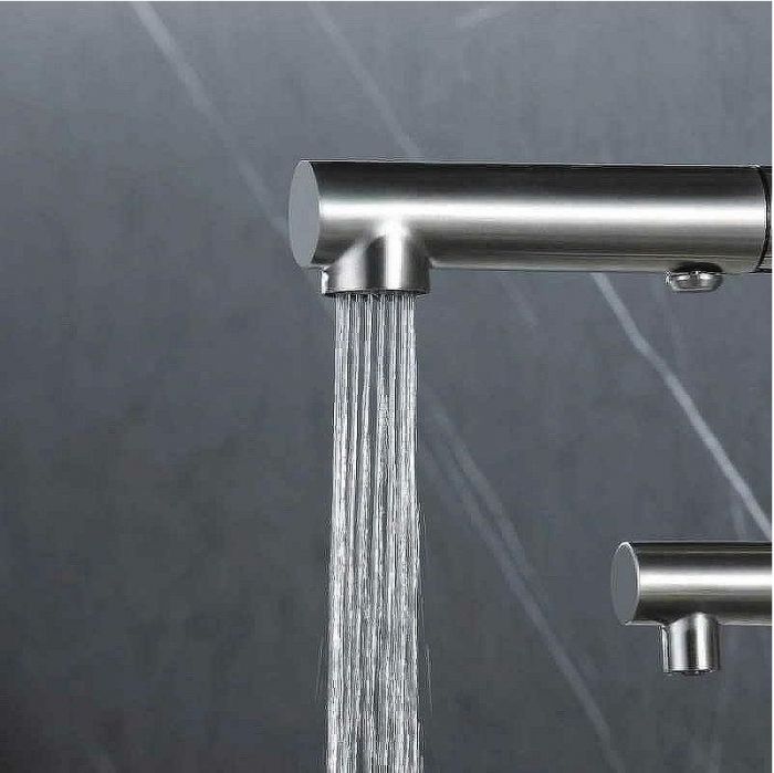 Смеситель для кухни ZorG Inox SZR-3216 Нержавеющая сталь