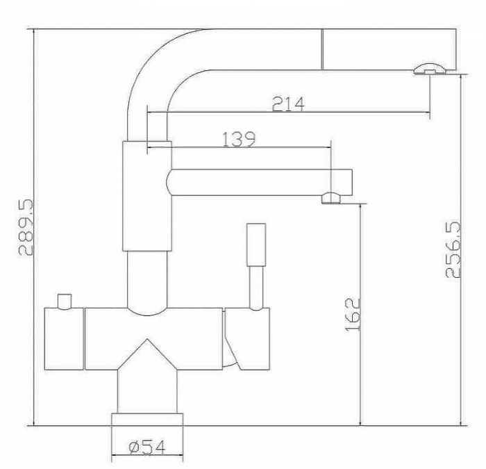 Смеситель для кухни ZorG Inox SZR-3216 Нержавеющая сталь