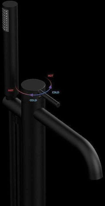 Смеситель для ванны Vincea Desire VTF-1DMB Черный матовый