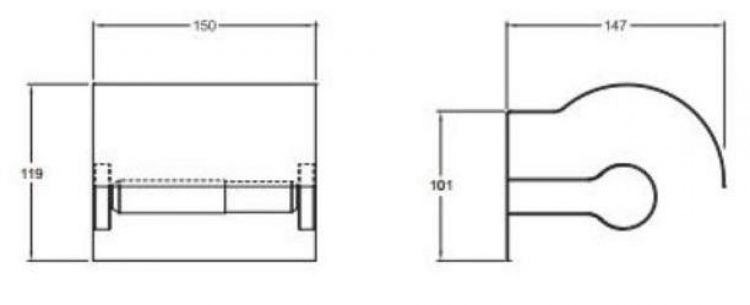 Держатель туалетной бумаги Jacob Delafon Singulier 15207D-CP