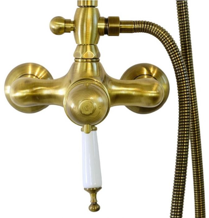 Душевая система Migliore Oxford 31863 с термостатом цвет Бронза
