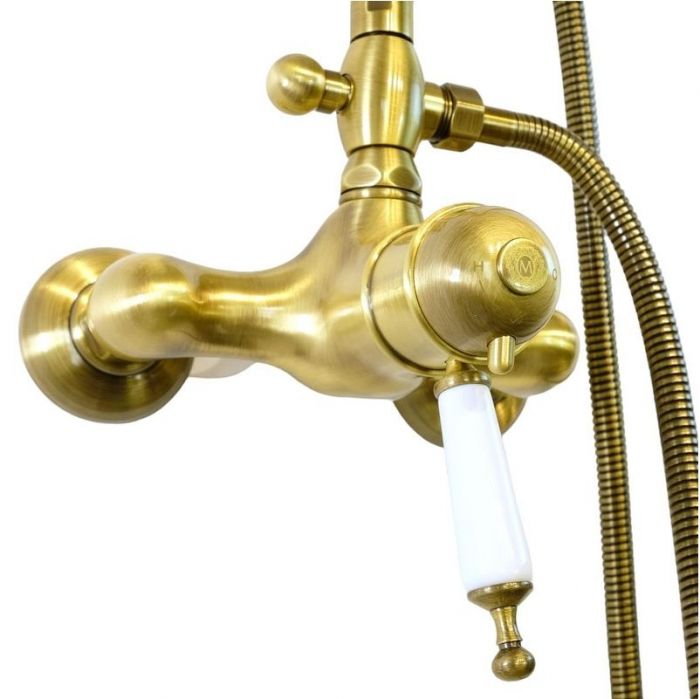Душевая система Migliore Oxford 31863 с термостатом цвет Бронза