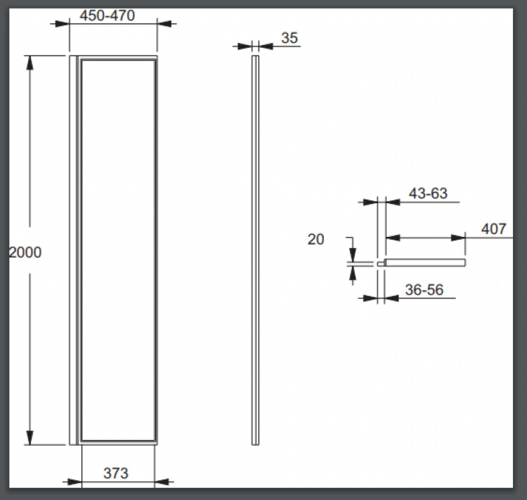Душевое ограждение Jacob Delafon Nouvelle Vague E94WS40-MZ