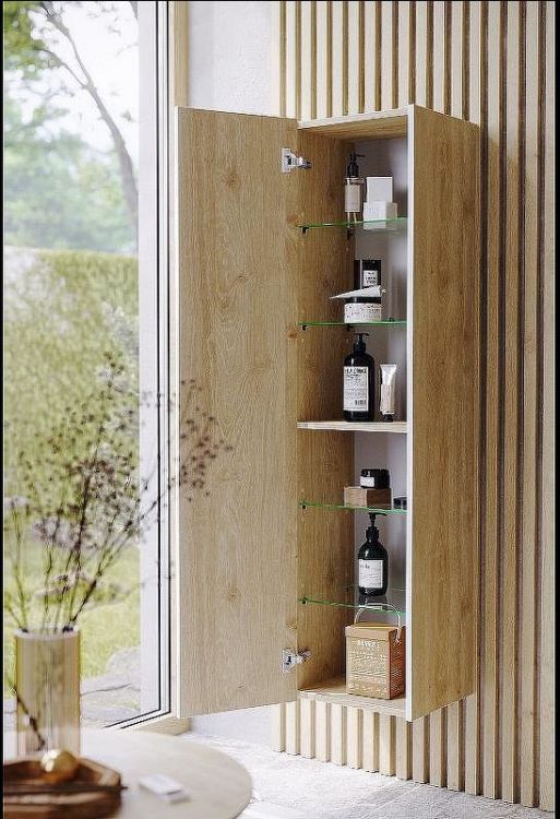 Шкаф пенал Aqwella Urban 35 URB0535DD подвесной Дуб Давос