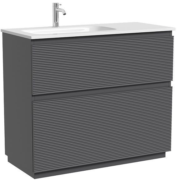 Тумба под раковину Sancos Folk Floor 100 L FL100FLGS цвет Grey soft