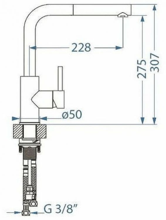 Смеситель для кухни Alveus Zeos P Monarch Anthracite 1136504 Антрацит Смеситель для кухни Alveus Zeos P Monarch Anthracite 1136504 Антрацит
