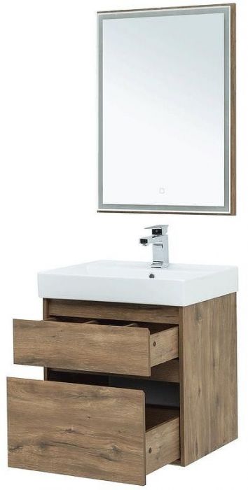 Комплект мебели для ванной Aquanet Nova Lite 60 254216 подвесной Дуб рустикальный