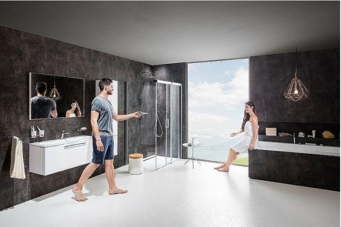 Душевой уголок Ravak Matrix MSDPS 100x100 R 0WPAAC00Z1 профиль Хром стекло Transparent