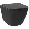 Унитаз Wellsee Pure BY Wellsee 182604001 подвесной цвет Черный матовый с сиденьем Микролифт