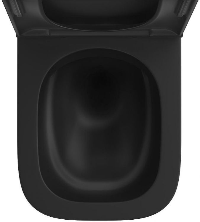 Унитаз Wellsee Pure BY Wellsee 182604001 подвесной цвет Черный матовый с сиденьем Микролифт