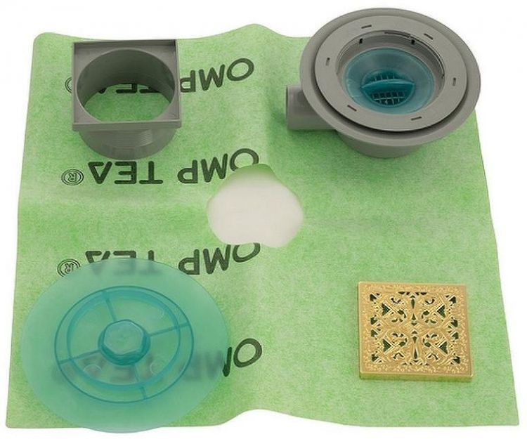 Душевой трап Migliore 112х112 24890 с решеткой Бронза