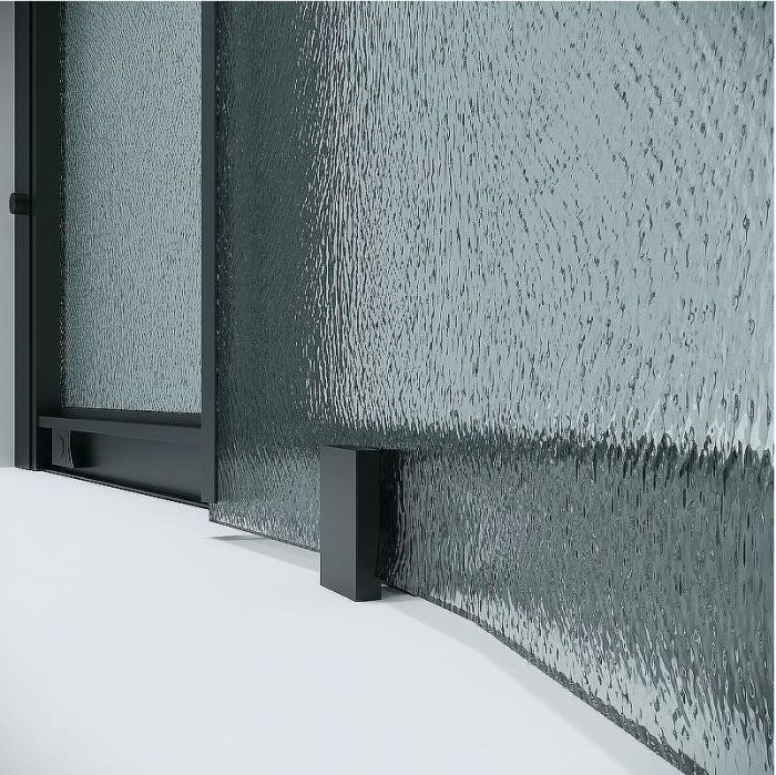 Душевой уголок Grossman Cosmo 100х100 301.K33.02.1010.21.02 профиль Черный матовый стекло шиншилла