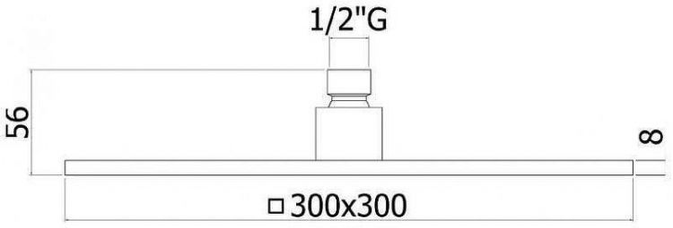 Верхний душ Paffoni Syncro King ZSOF078CR + ZSOF063CR цвет Хром Верхний душ Paffoni Syncro King ZSOF078CR + ZSOF063CR цвет Хром