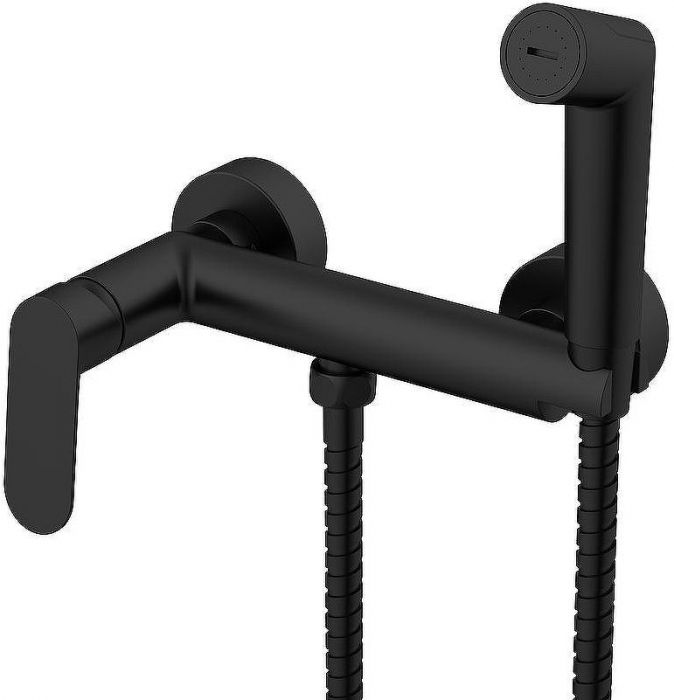 Гигиенический душ со смесителем Splenka S41.51.06 Черный матовый