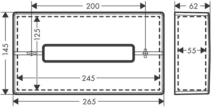 Hansgrohe AddStoris Держатель бумажных полотенец, цвет: шлифованный черный хром