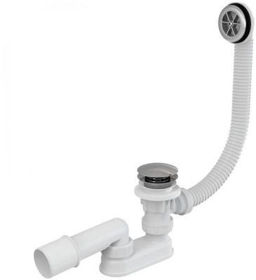 Слив-перелив Alcaplast A505KM-100 Click-Clack Белый Хром