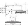 Hansgrohe Rainmaker Select 460 Верхний душ 46х30см., настенный, цвет: хром/черный