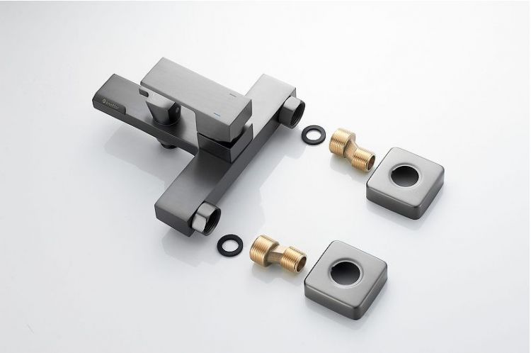 Смеситель для ванны Knotlor Stable KN-22/GM цвет Вороненая сталь