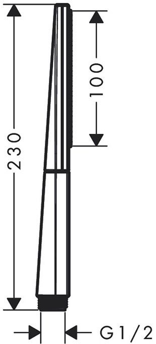 Hansgrohe Rainfinity Ручной душ, лейка 10см., цвет: матовый черный