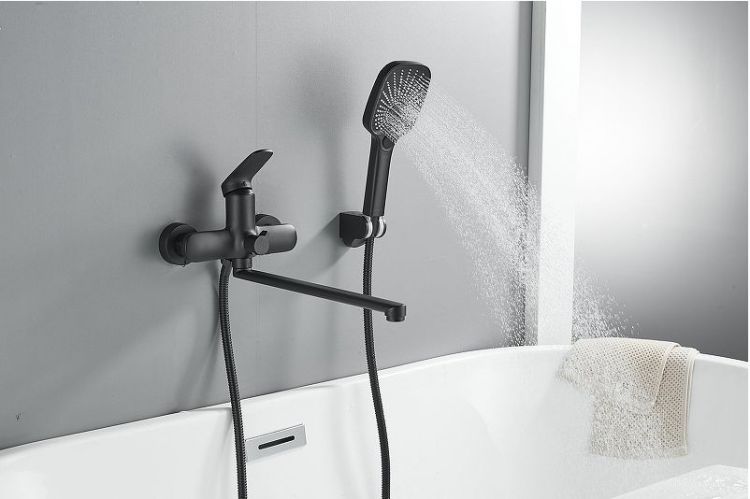 Смеситель для ванны Shevanik S8522H универсальный цвет Черный Смеситель для ванны Shevanik S8522H универсальный цвет Черный