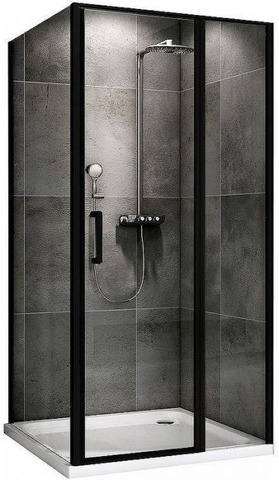 Душевой уголок Abber Sonnenstrand 120x80 AG04120BS-S80B профиль Черный стекло прозрачное