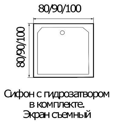 Душевая кабина River Tana Б/К 100/100 MT Душевая кабина River Tana Б/К 100/100 MT