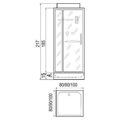 Душевая кабина River Tana Б/К 100/100 MT Душевая кабина River Tana Б/К 100/100 MT