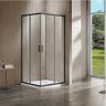 Душевой уголок Vincea Garda 120x110 VSS-1G1112CLGM профиль Вороненая сталь стекло прозрачное
