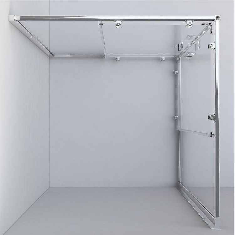 Душевой уголок Vincea Garda 120x110 VSS-1G1112CLGM профиль Вороненая сталь стекло прозрачное