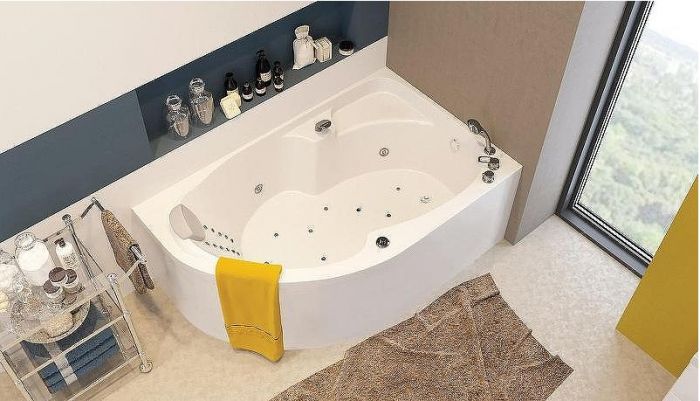 Акриловая ванна 1MarKa Diana 150x90 R 01ди1590п без гидромассажа