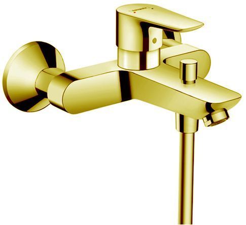 Hansgrohe Talis E Смеситель для ванны настенный, излив 194мм, цвет: золото