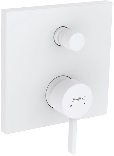 Hansgrohe Finoris Смеситель для душа, встраиваемый, с переключателем потоков на 2 положения, внешняя часть, цвет: белый матовый