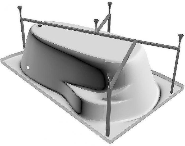 Акриловая ванна Relisan Ariadna 135x95 R Гл000001461 без гидромассажа