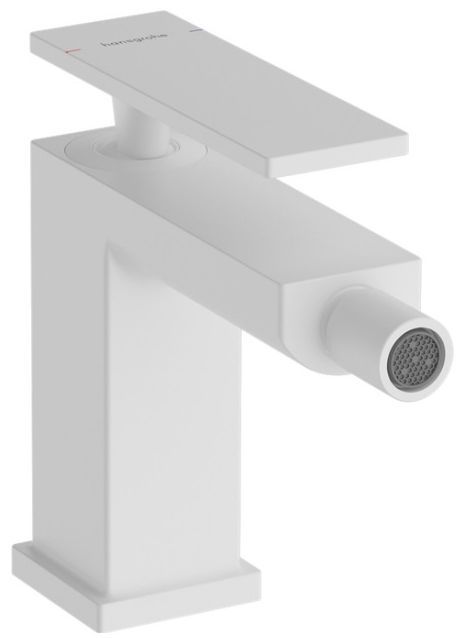Hansgrohe Tecturis E Смеситель для биде, 1 отв., с донным клапаном, цвет: белый матовый