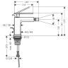 Hansgrohe Tecturis E Смеситель для биде, 1 отв., с донным клапаном, цвет: белый матовый