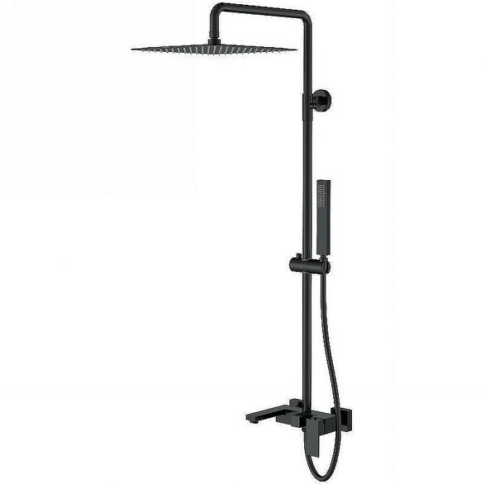 Душевая система Boheme Qubic 478-B Черная матовая